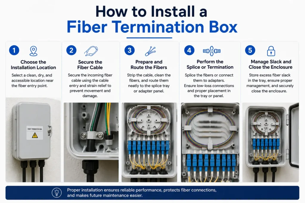 How to Install a Fiber Termination Box
