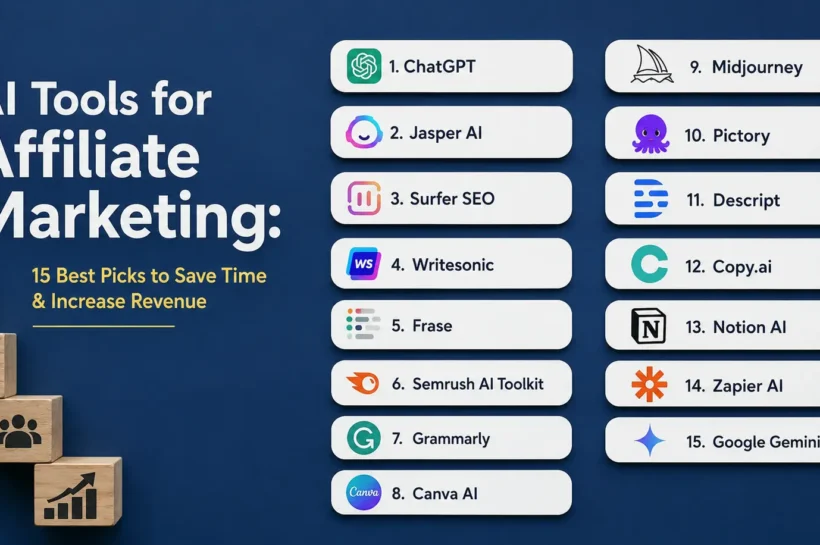 AI Tools for Affiliate Marketing: 15 Best Picks to Save Time & Increase Revenue 